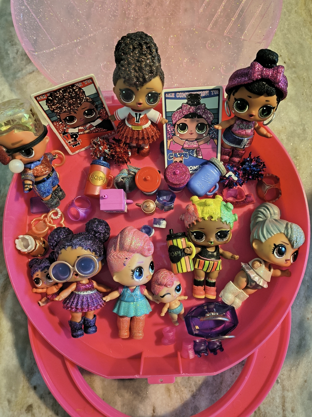 L.O.L. Surprise! Kids Dolls Lot, Dolls, Accessories, Case